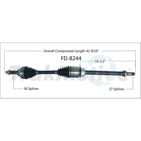 Surtrack Axle Cv Axle Shaft, Fd-8244 FD-8244